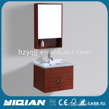 China Brown Wood Bathroom Vanity Wall Mounted Oak Bathroom Sink Vanity